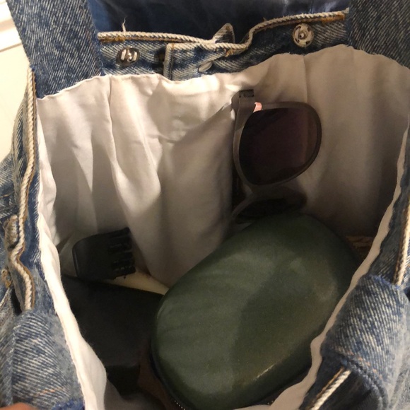 Boho Chic Bill Blass Denim Jeans Bag - Picture 4 of 8